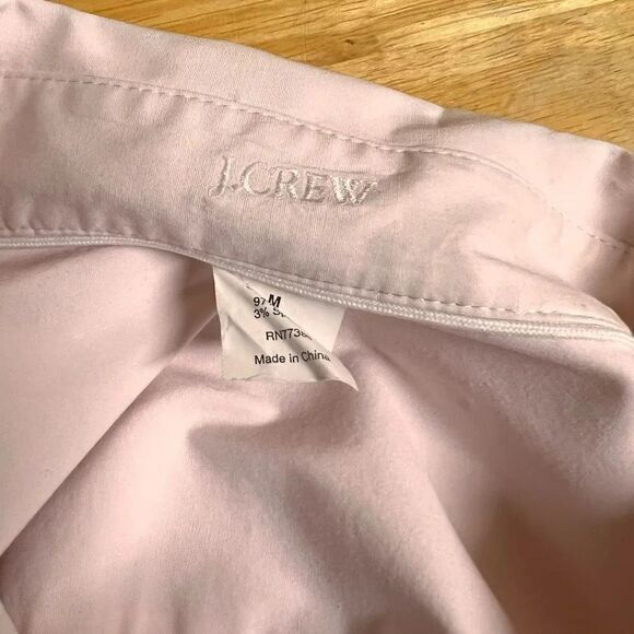 EUC J. Crew 3/4 Sleeve Light Pink Button Down Top #14 - Picture 7 of 10